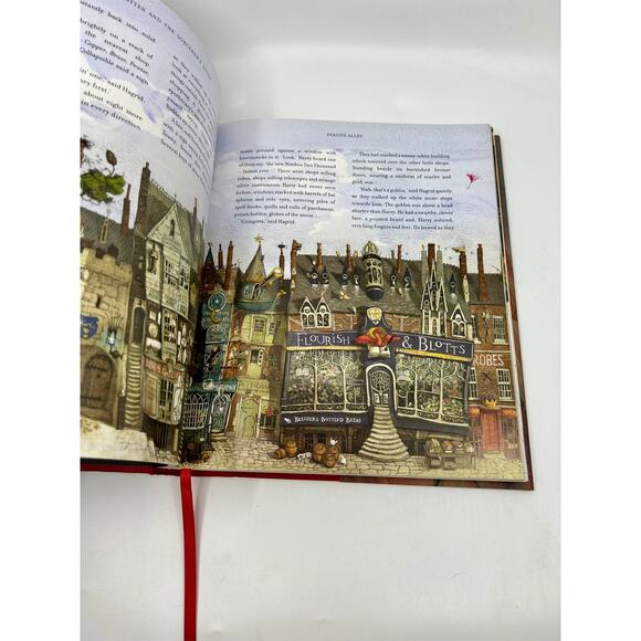 HARRY POTTER AND THE SORCERER'S STONE J.K. Rowling Deluxe Illustrated Brand NEW - Picture 4 of 9